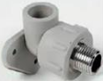 Codo 90º PPR c/Soporte (Soldable / Roscable HE)