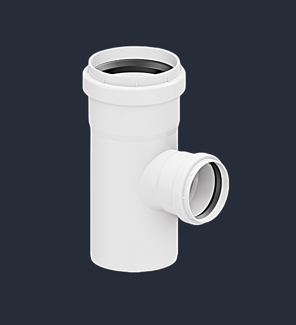 Tee Sanitario Blanco