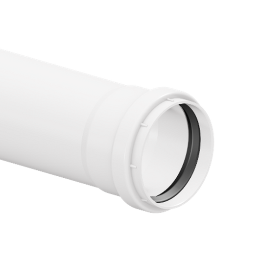 Tubo Sanitario Blanco (Unión con Goma)